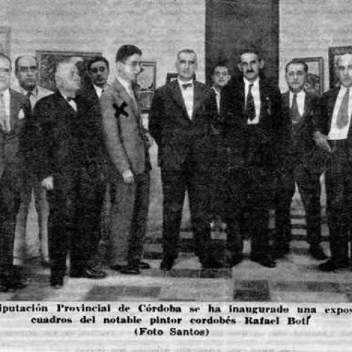 La Voz del 21 de Julio de 1931 primera exposición de Rafael Botí en la Diputación de Córdoba.