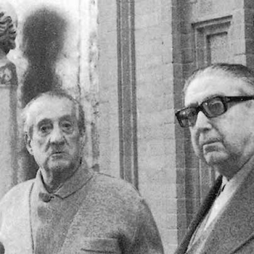 Con Rafael Romero de Torres en Córdoba en 1980.