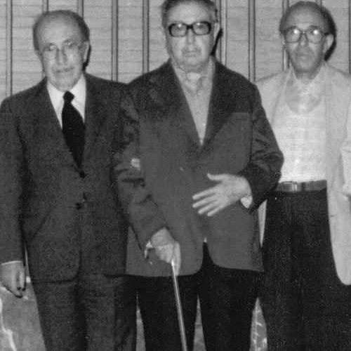 Con Antonio Rodríguez Luna y Ángel López-Obrero en Montoro (Córdoba) en 1981.